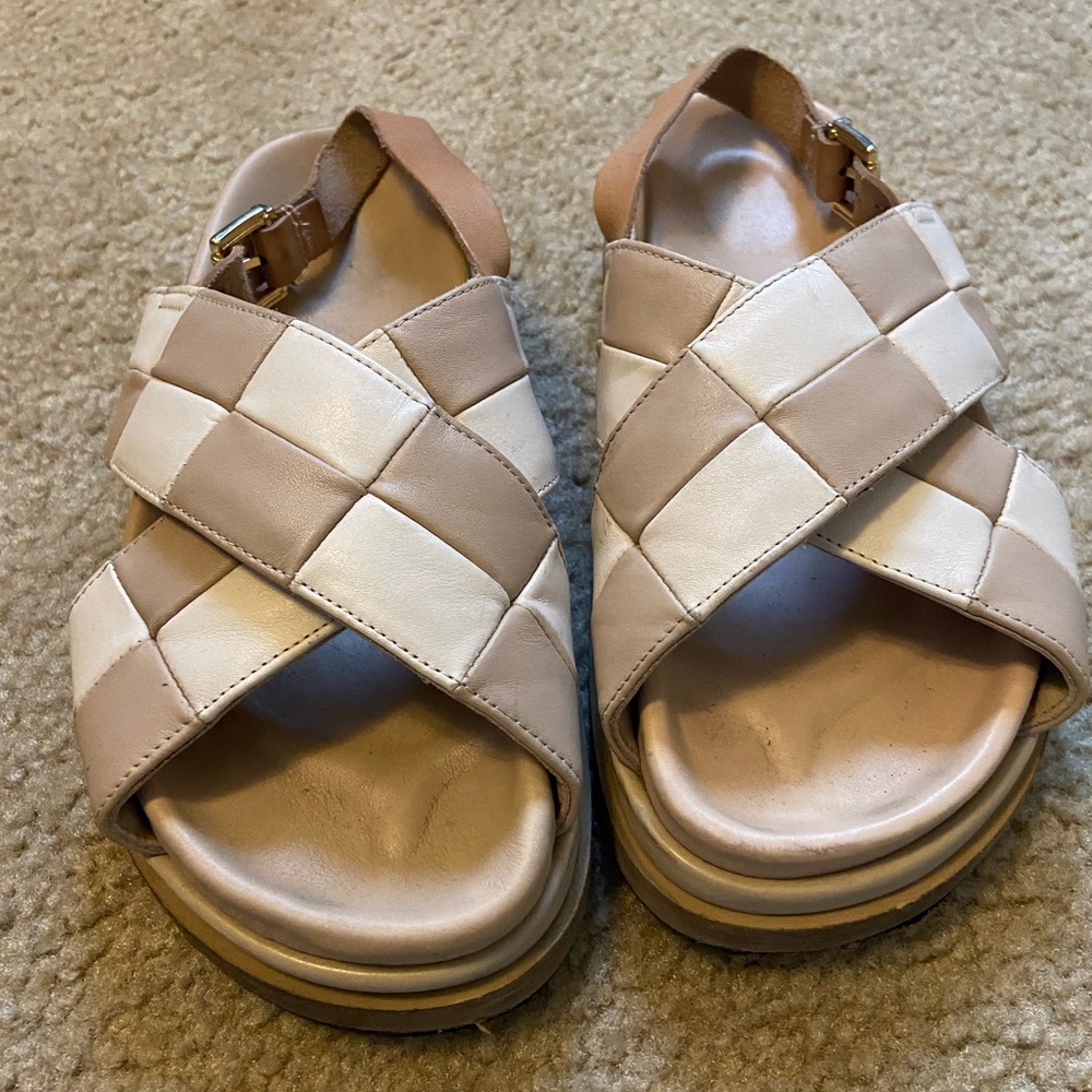 ALOHAS platform criss-cross sandals